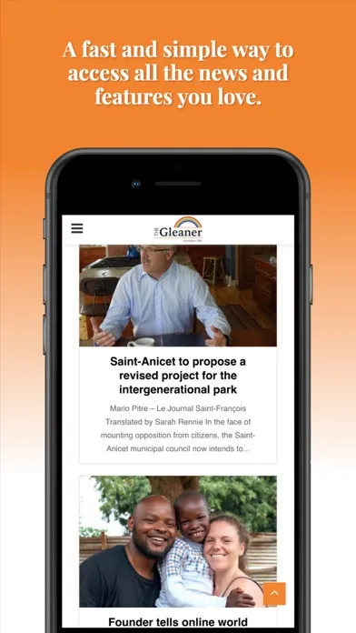 Скриншоты The Gleaner App