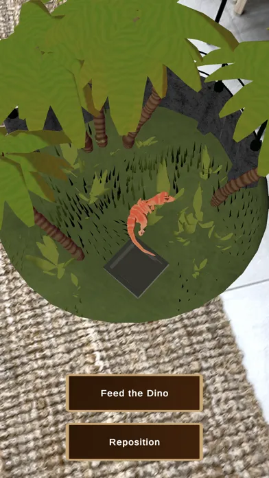 Ảnh chụp màn hình của The IMG Studio's AR Dino Demo