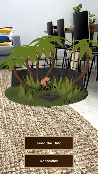 Ảnh chụp màn hình của The IMG Studio's AR Dino Demo