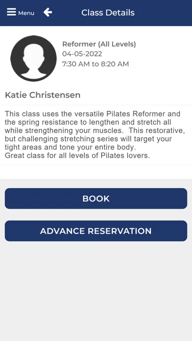 Ảnh chụp màn hình của The Pilates Room