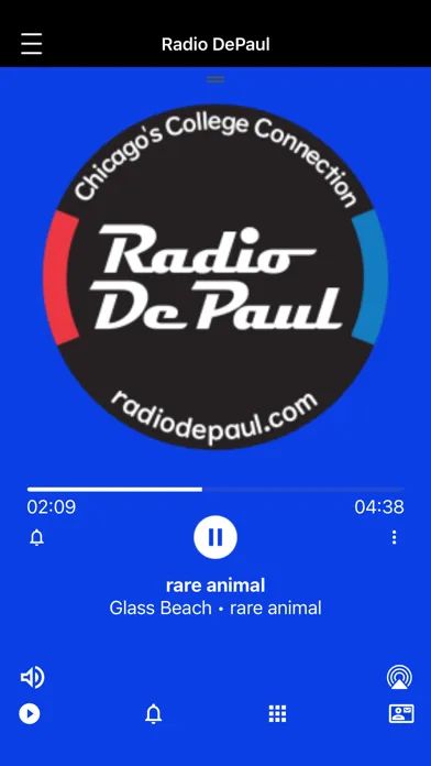 Ảnh chụp màn hình của The Radio DePaul App
