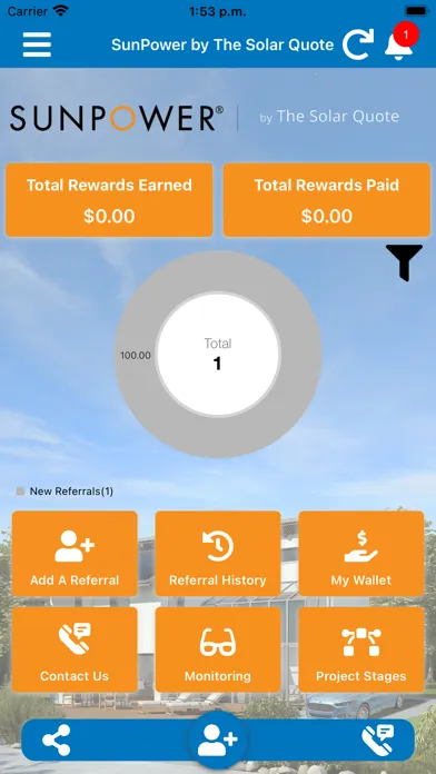 Tangkapan layar SunPower by The Solar Quote