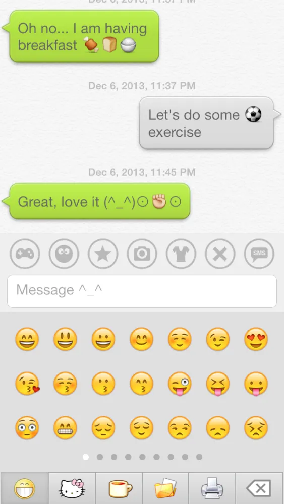 Aqua Emoji Keyboard – make emoticon smiley face in cute bubbles 스크린샷