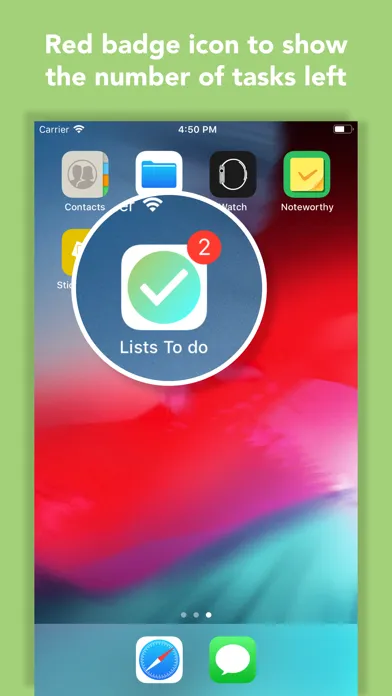 Lists To do Screenshots