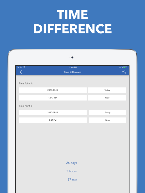 Tangkapan skrin Date & Time Calculator(9 in 1) iPad 