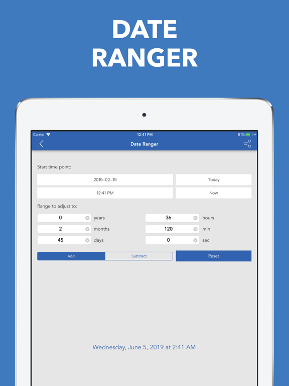 Tangkapan skrin Date & Time Calculator(9 in 1) iPad 