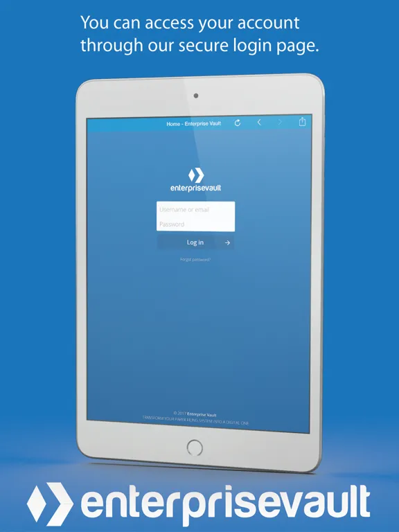 Enterprise Vault iPad  स्क्रीनशॉट