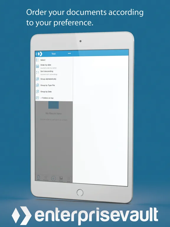 Enterprise Vault iPad  स्क्रीनशॉट