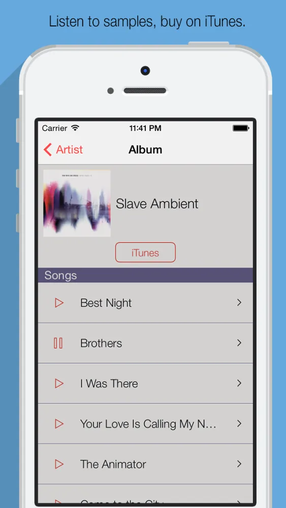 My Music - Your list of favorite artists, and bands. Screenshots