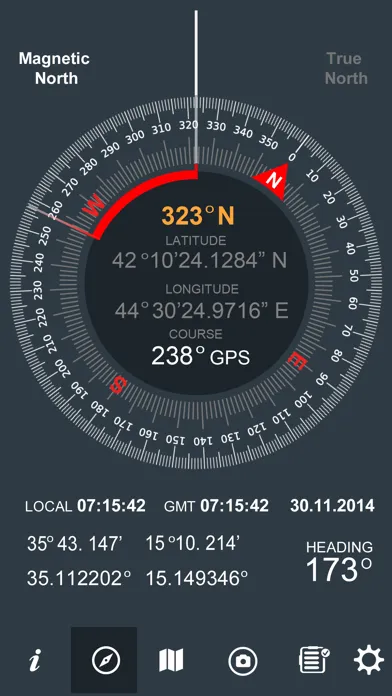 Trip Pages (Compass,Altimeter) 스크린샷