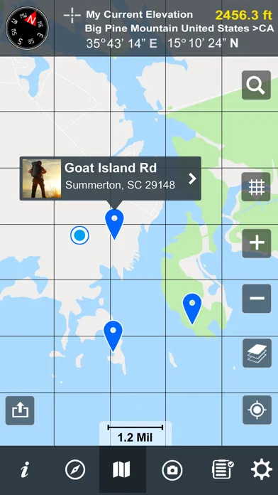 Trip Pages (Compass,Altimeter) 스크린샷