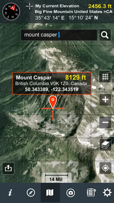 Trip Pages (Compass,Altimeter) 스크린샷