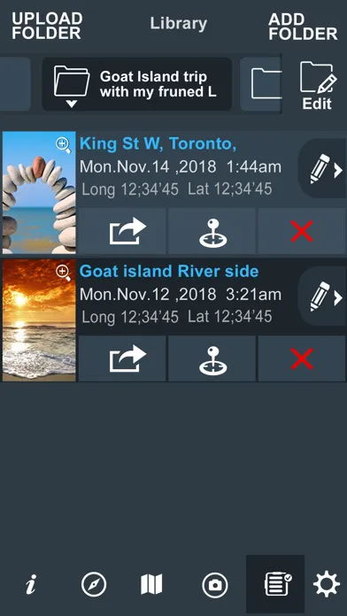 Trip Pages (Compass,Altimeter) 스크린샷