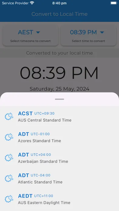 Simple Timezone Converter Ekran Görüntüleri