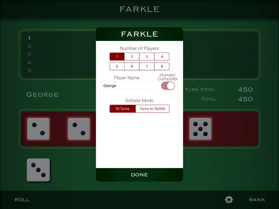 Farkle 10000 iPad  Screenshots