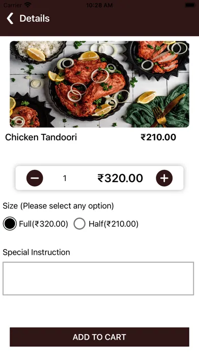 Tangkapan skrin Potter's Biryani