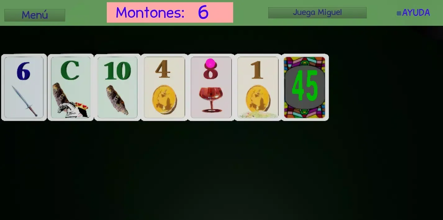 Tangkapan layar Solitario 2 montones