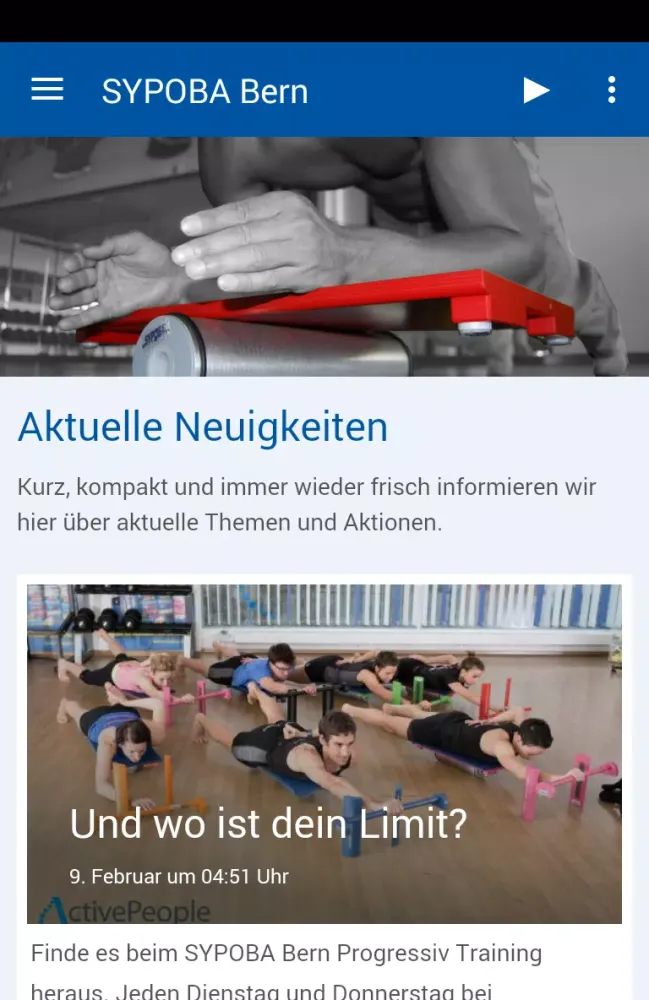 Capturas de pantalla de SYPOBA Bern