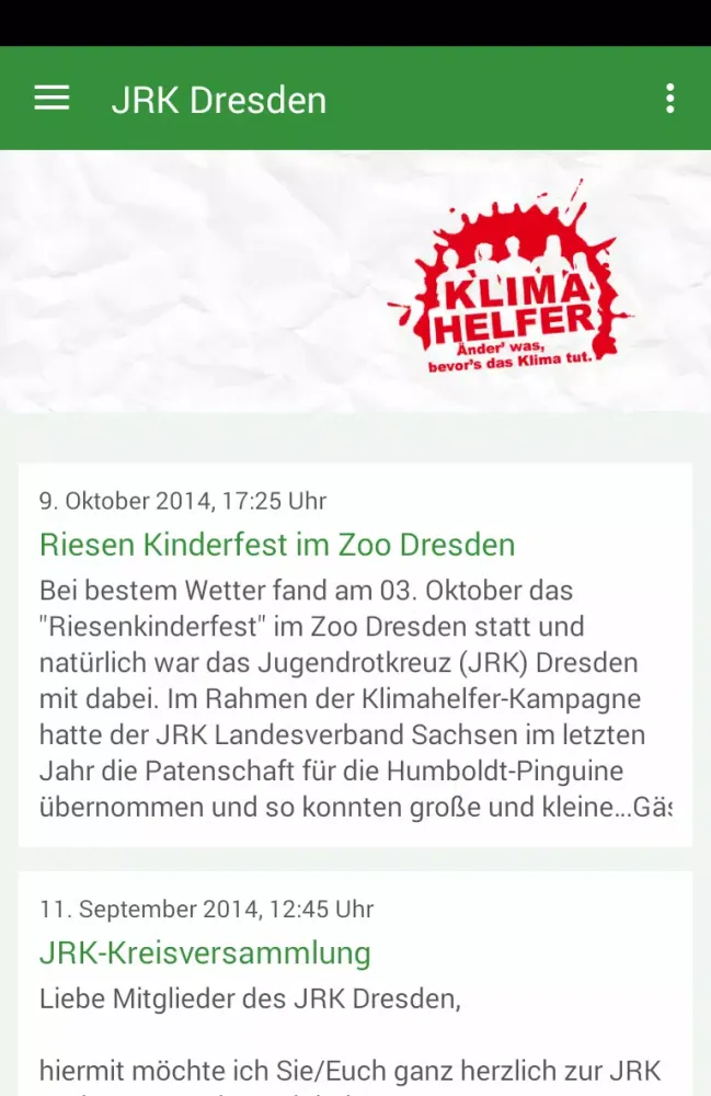 Tangkapan skrin Jugendrotkreuz Dresden