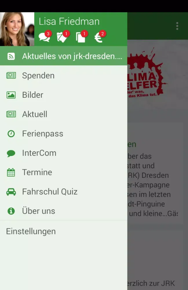Tangkapan skrin Jugendrotkreuz Dresden