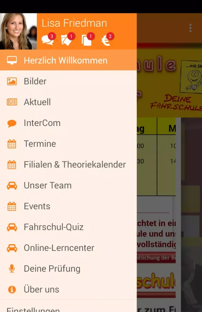 Zrzuty ekranu Fahrschule Fellmer
