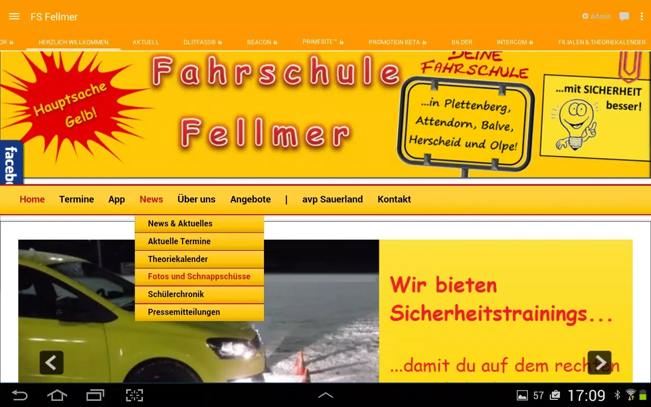 Zrzuty ekranu Fahrschule Fellmer