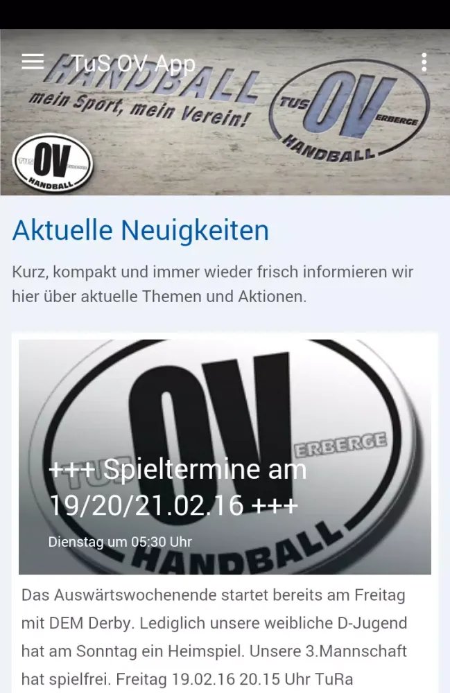 TuS Overberge / Handball Screenshots
