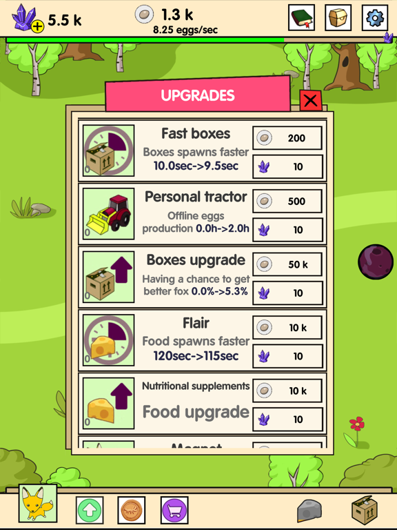 Tangkapan skrin Angry Fox Evolution Clicker iPad 