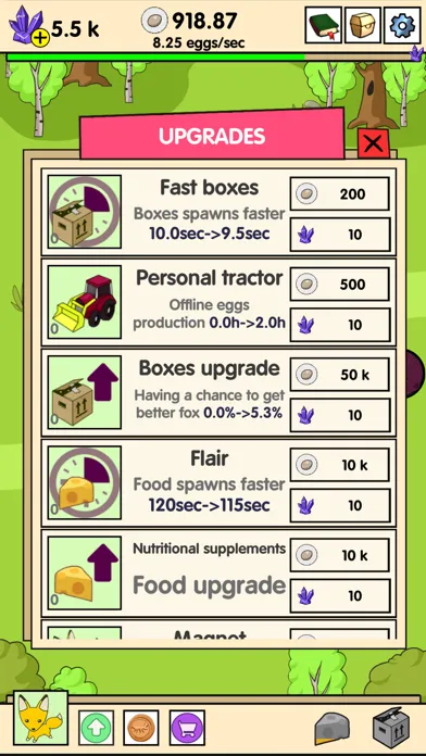 Tangkapan skrin Angry Fox Evolution Clicker
