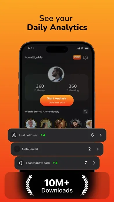 Tangkapan layar AI Reports - Followers Tracker