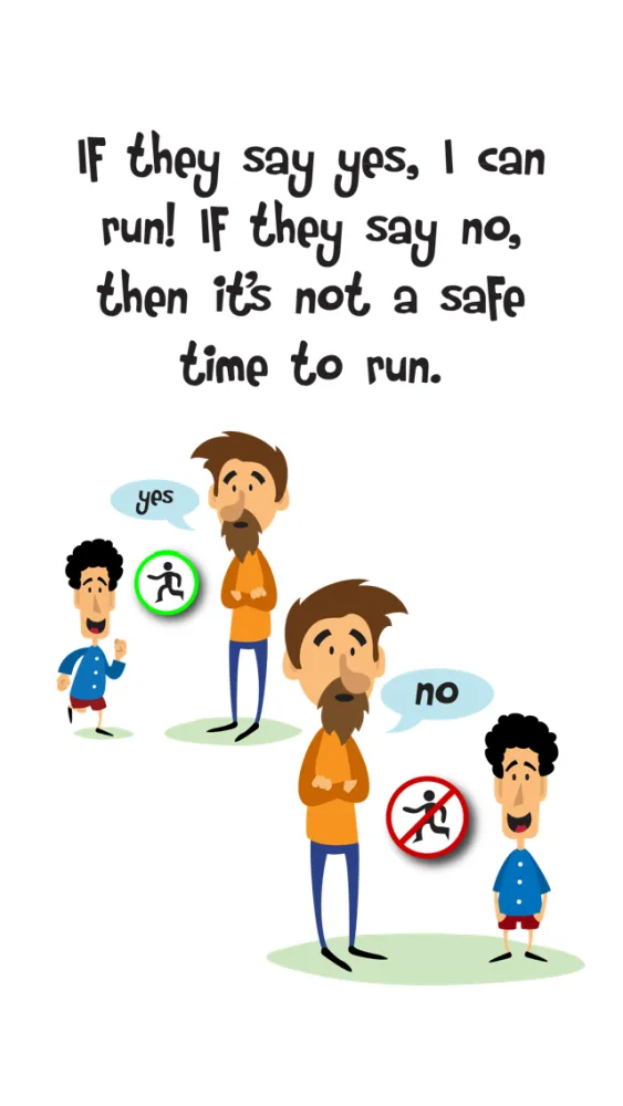 Captures d'écran de Running Social Story and Visual Tool About When and Where to Run