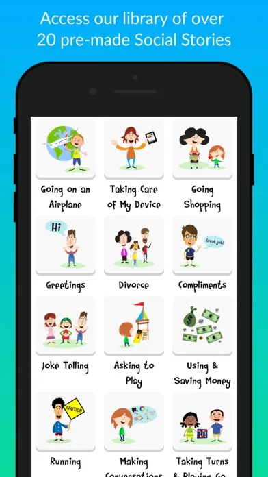 Captures d'écran de Social Story Creator & Library