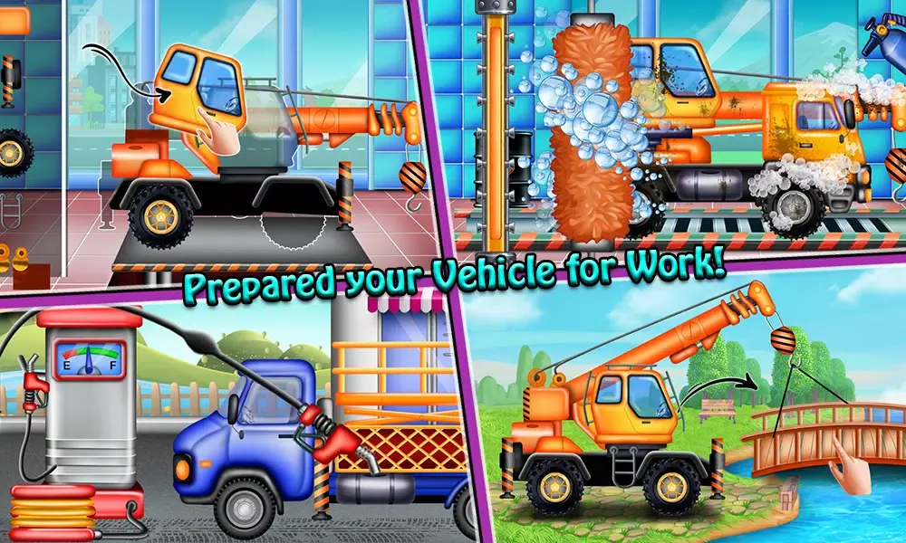 Tangkapan layar Build Town House with Trucks