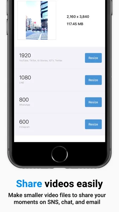 Resize Video Compressor App スクリーンショット