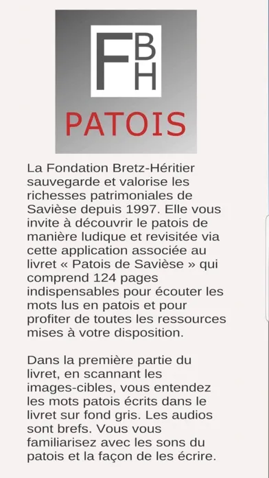 Patois Savièse 스크린샷