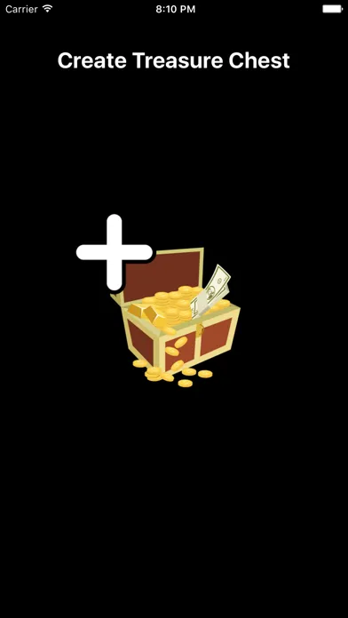 Capturas de tela do Treasure Chest App