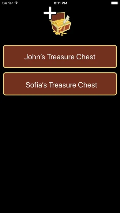 Capturas de tela do Treasure Chest App