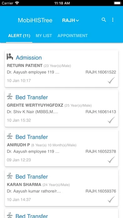 Tangkapan layar Aakash MobiHISTree