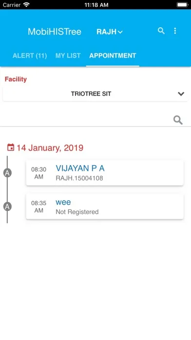 Tangkapan layar Aakash MobiHISTree
