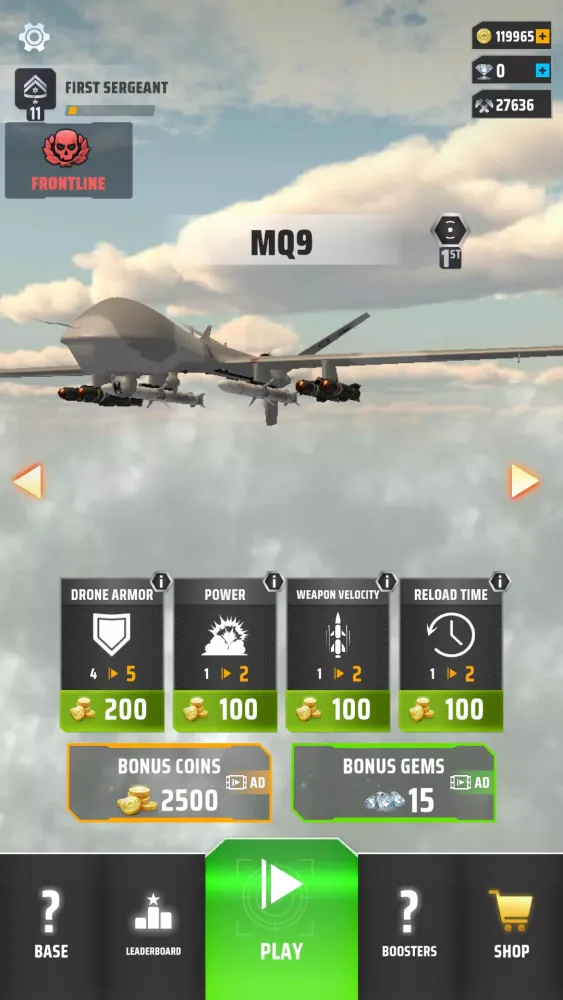 Drone Strike Military War 3D Ekran Görüntüleri
