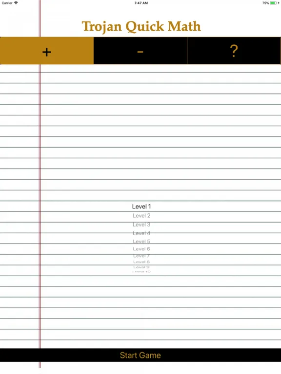ภาพหน้าจอของ Trojan Quick Math iPad 
