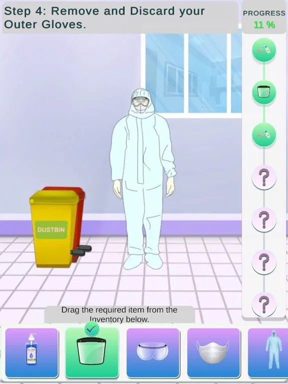 Скриншоты PPE Donning & Doffing Training iPad