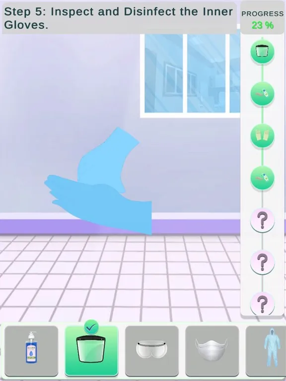 Скриншоты PPE Donning & Doffing Training iPad