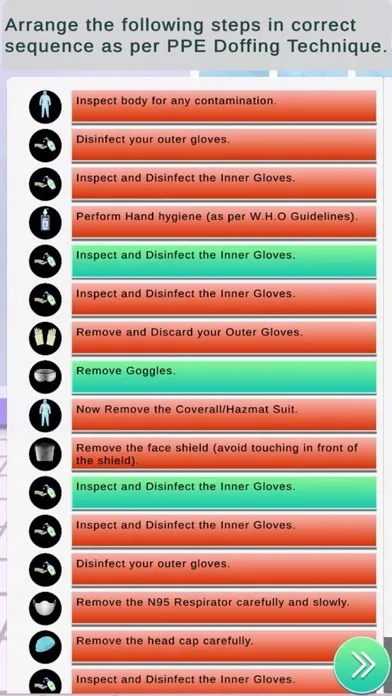 Скриншоты PPE Donning & Doffing Training