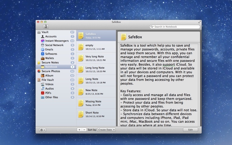 ภาพหน้าจอของ Super SafeBox