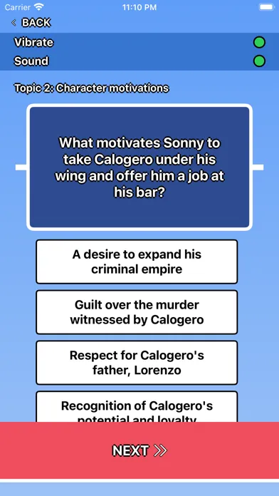 Captures d'écran de A Bronx Tale Trivia