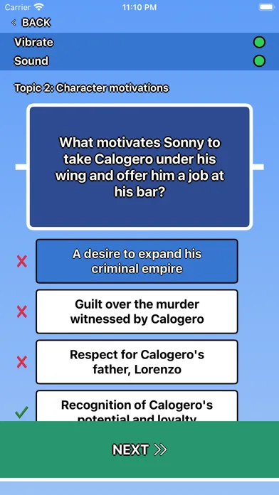 Captures d'écran de A Bronx Tale Trivia