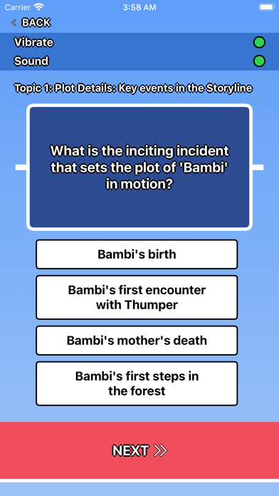 Bambi Trivia Screenshots