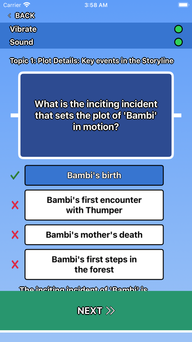 Bambi Trivia Screenshots