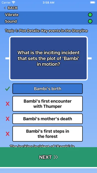 Capturas de pantalla de Bambi Trivia